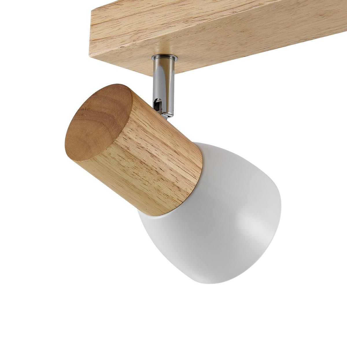 STRAHLER Anna 32/8/14,5 cm  - Eschefarben/Weiß, Natur, Holz/Metall (32/8/14,5cm) - Novel