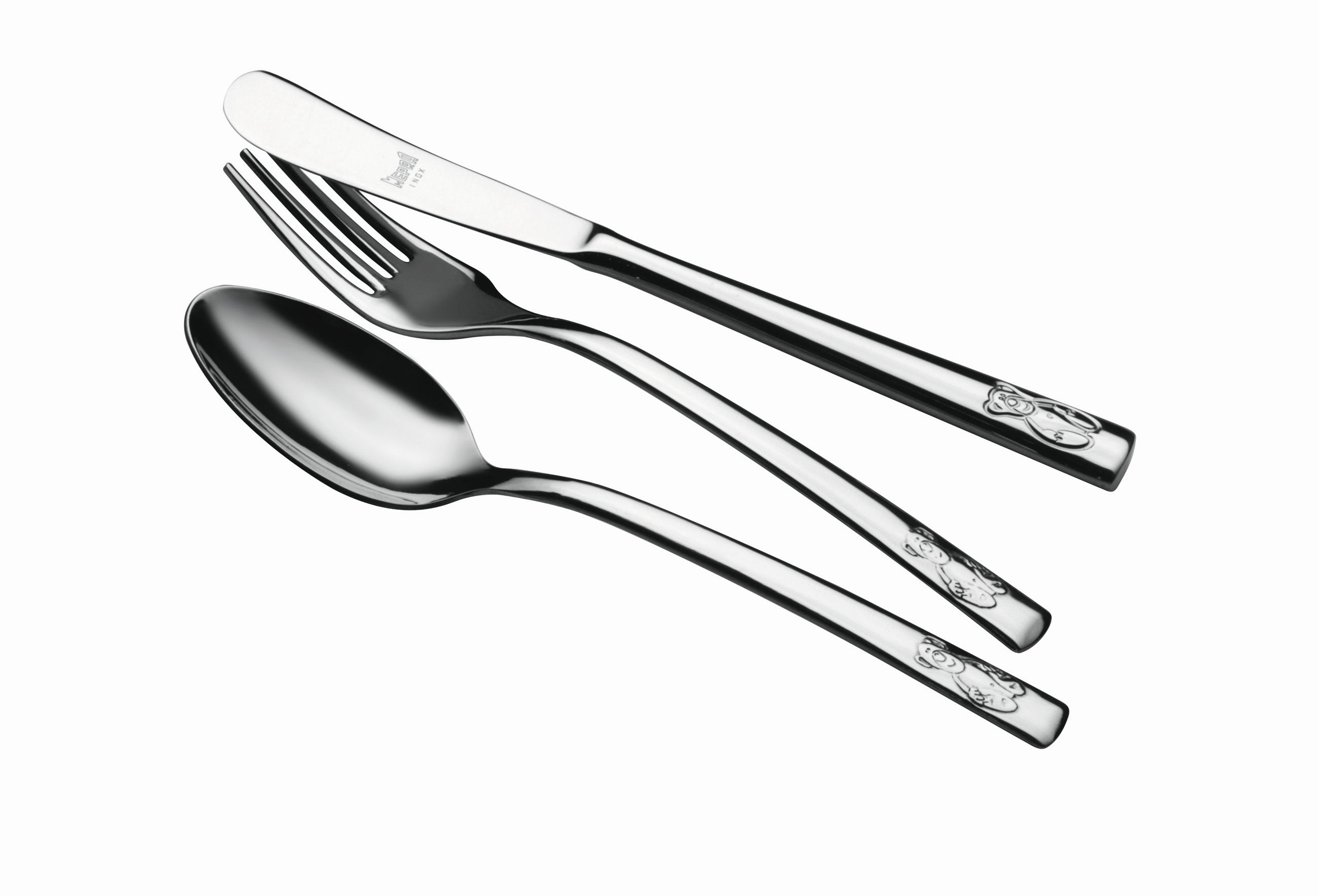 EVŐESZKÖZKÉSZLET 3 részes   - nemesacélszínű/világos rózsaszín, Basics, fém/kerámia