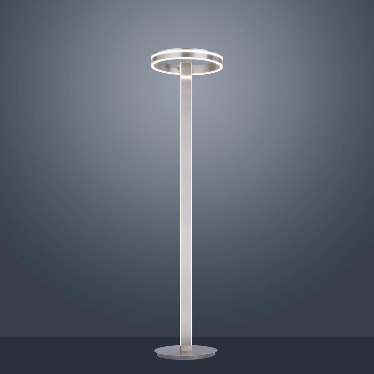LED-STEHLEUCHTE 40/40/180 cm    - Silberfarben, Design, Kunststoff/Metall (40/40/180cm)