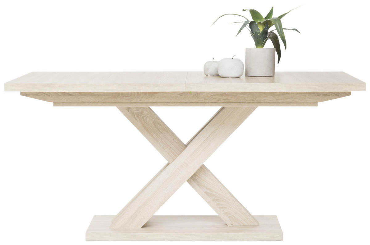 ESSTISCH Eichefarben rechteckig  ausziehbar  - Eichefarben, KONVENTIONELL, Holzwerkstoff (160/90/76cm) - MID.YOU