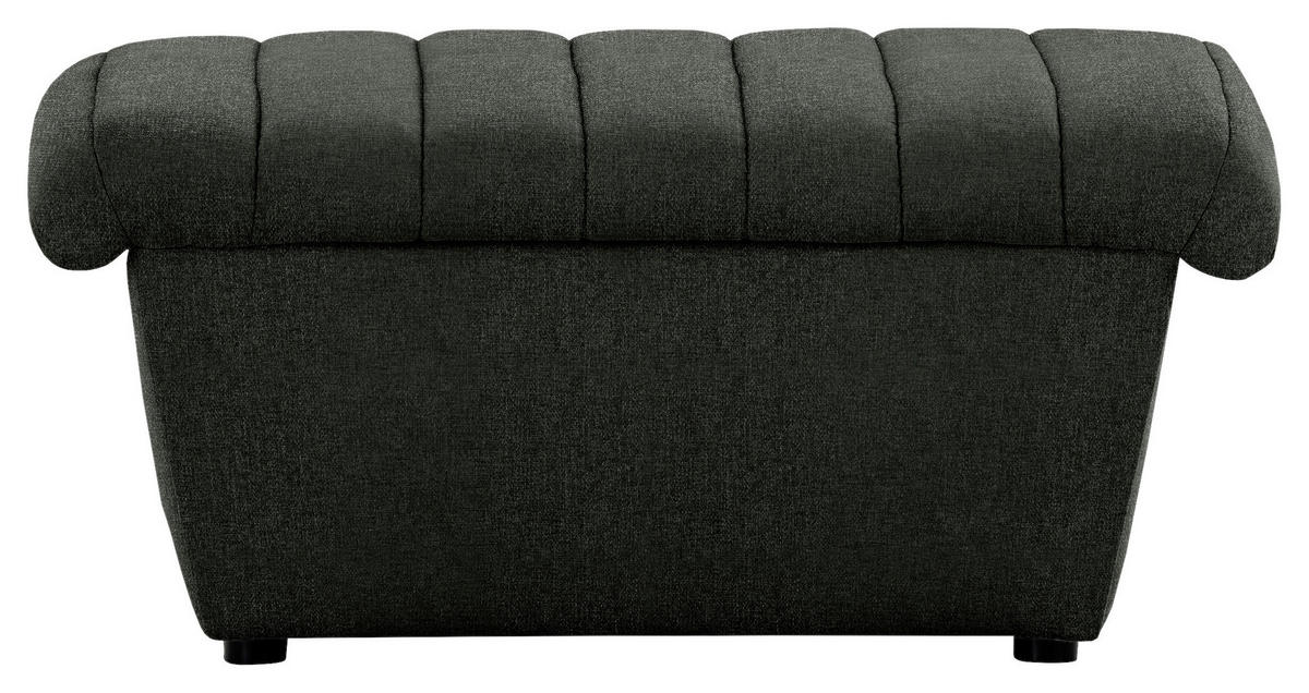 HOCKER in Textil Dunkelgrün  - Dunkelgrün/Schwarz, Design, Kunststoff/Textil (90/43/105cm) - LOOKS by W.Joop