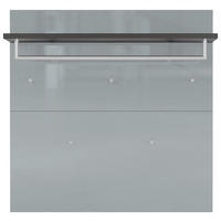 GARDEROBENPANEEL  in 97/96/30 cm  - Silberfarben/Graphitfarben, MODERN, Glas/Holzwerkstoff (97/96/30cm) - Germania