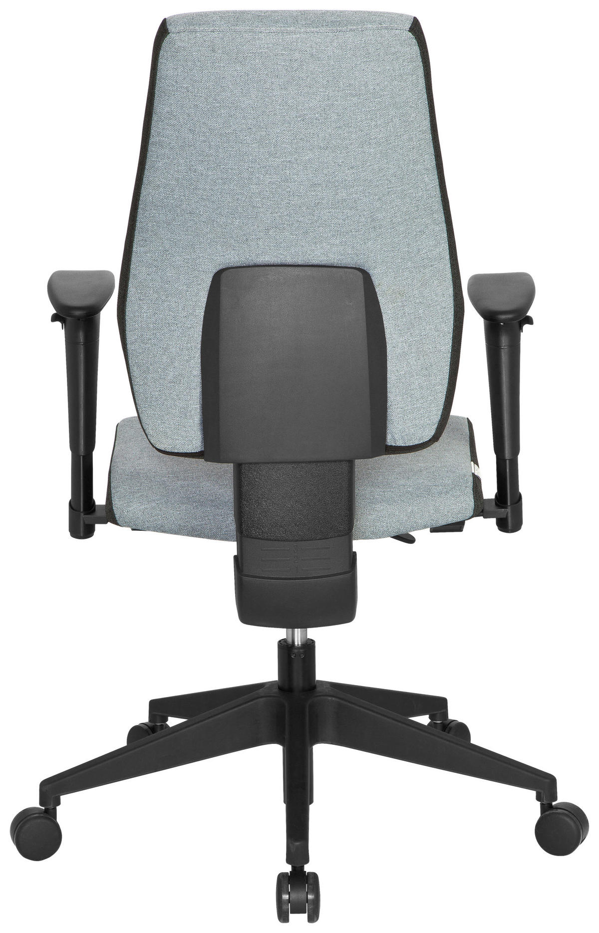 DREHSTUHL Flachgewebe Grau, Schwarz  - Schwarz/Grau, MODERN, Kunststoff/Textil (56/123/47cm) - MID.YOU