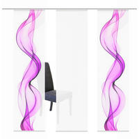 FLÄCHENVORHANG in Beere halbtransparent  - Beere, Design, Textil (3x60/245cm)