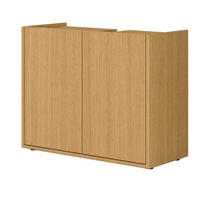 WASCHBECKENUNTERSCHRANK 80/62/35 cm  - Eichefarben/Schwarz, Trend, Holzwerkstoff/Kunststoff (80/62/35cm) - MID.YOU