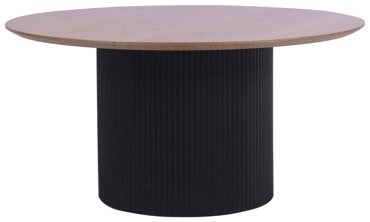 KONFERENČNÝ STOLÍK, čierna, farba duba, drevo, kompozitné drevo, 80/80/40 cm - čierna/farba duba, Design, drevo/kompozitné drevo (80/80/40cm) - Stylife