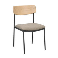 STOL  stapelbar   - beige/svart, Klassisk, metall/trä (50/83/53cm) - Rowico