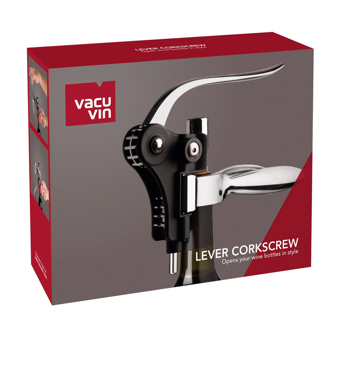 VADIČEP - crna, Osnovno, metal/plastika (18/14/5cm) - Vacu Vin