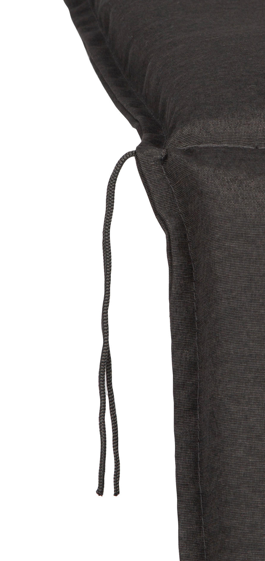 SESSELAUFLAGE Dunkelgrau Uni  - Dunkelgrau, Basics, Textil (98/46/8cm) - Gardenson