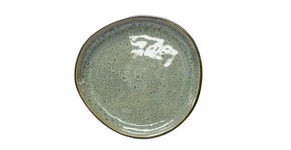 DESSERTTELLER SØREN GREEN   22,6/22,3 cm  - Grün, Trend, Keramik (22,6/22,3cm) - Novel