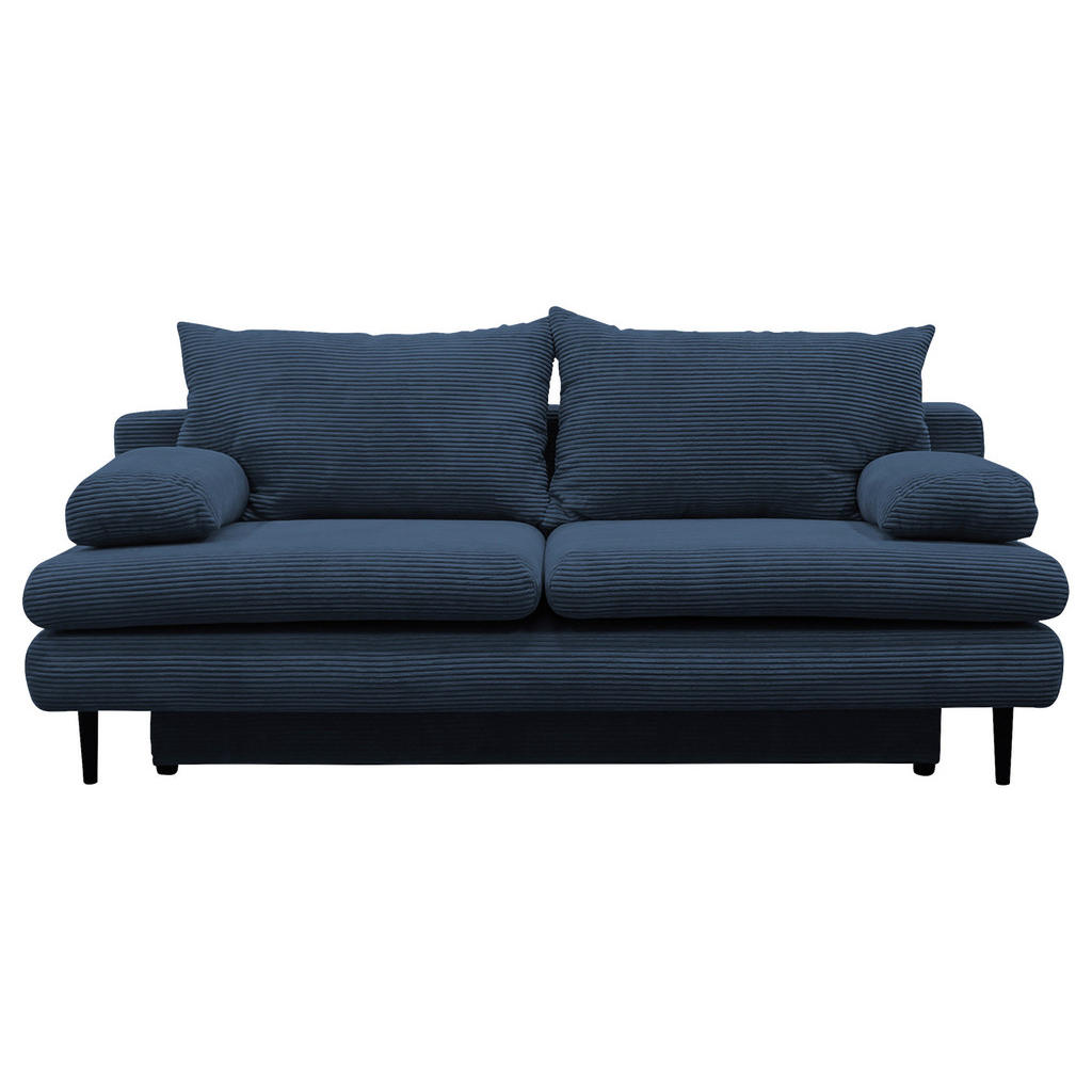 2-sitzer-sofa Mit Schlaffunkt. Fiore + Bettkasten Blau