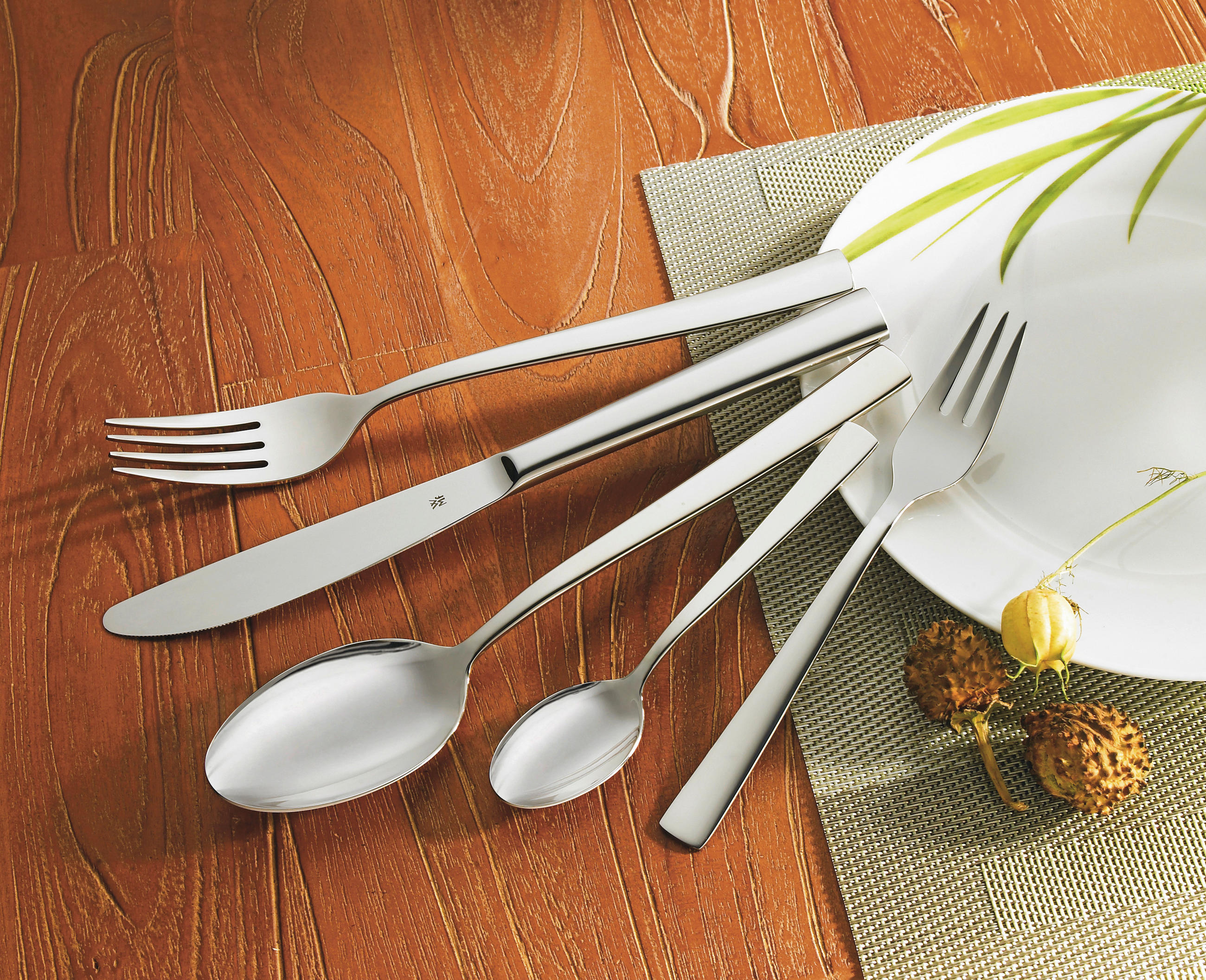BESTECKSET Philadelphia 60-teilig Edelstahl  - Edelstahlfarben, Basics, Metall - WMF