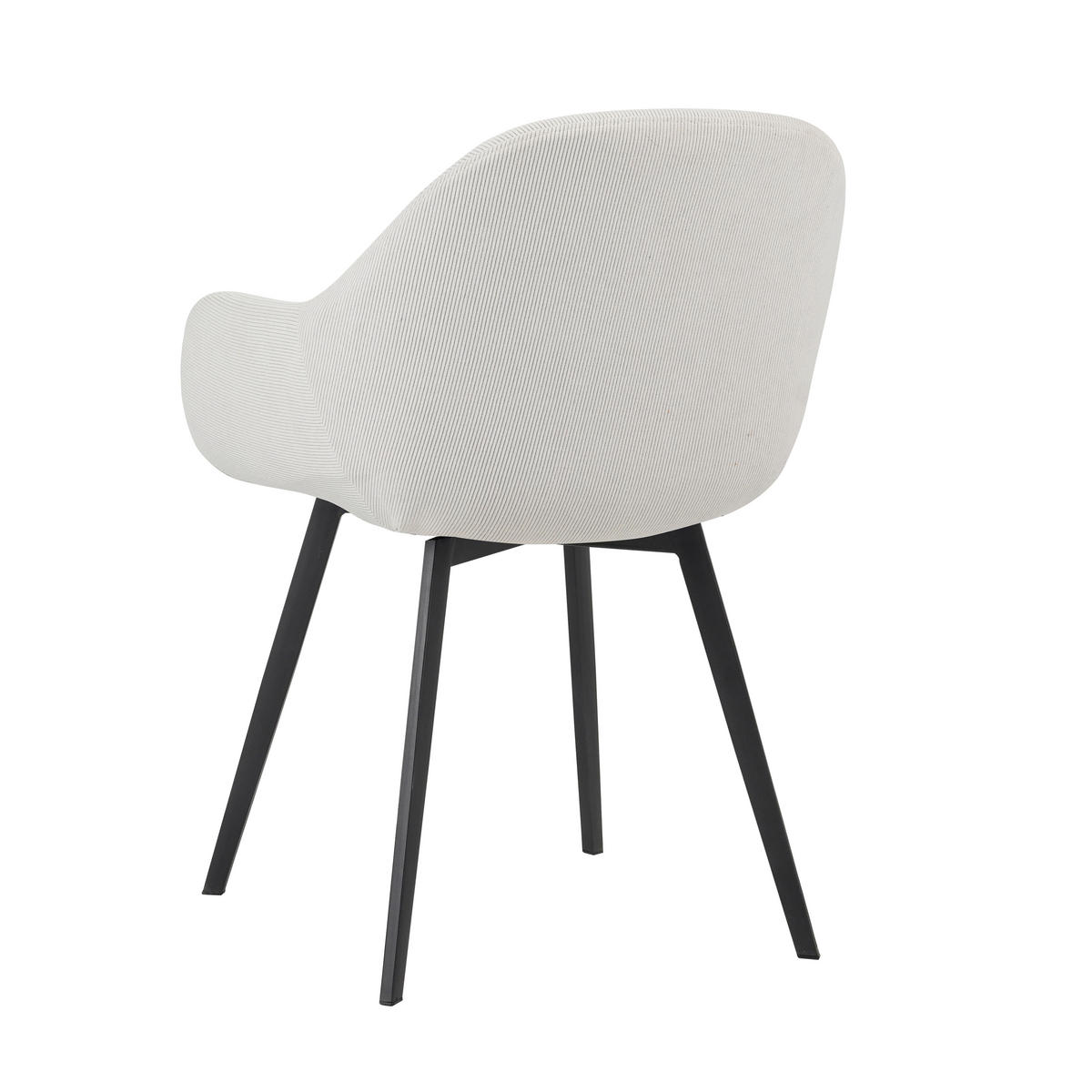 STUHL-SET 2 Stück  in Stahl Cord  - Beige/Schwarz, MODERN, Textil/Metall (57/84/61cm) - Livetastic