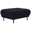 HOCKER in Textil Schwarz  - Schwarz, Design, Holz/Textil (93/45/77cm) - Stylife
