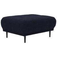 HOCKER in Textil Schwarz  - Schwarz, Design, Holz/Textil (93/45/77cm) - Stylife