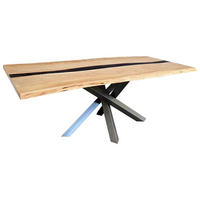 220/100/76 cm Echtholz  Holz rechteckig Akaziefarben  - Akaziefarben/Grau, LIFESTYLE, Holz (220/100/76cm) - Landscape
