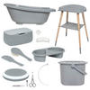 BABYBADESET SENSE 8-teilig  - Dunkelgrau/Grau, Basics, Kunststoff (79.5/40/46cm) - Bebe Jou