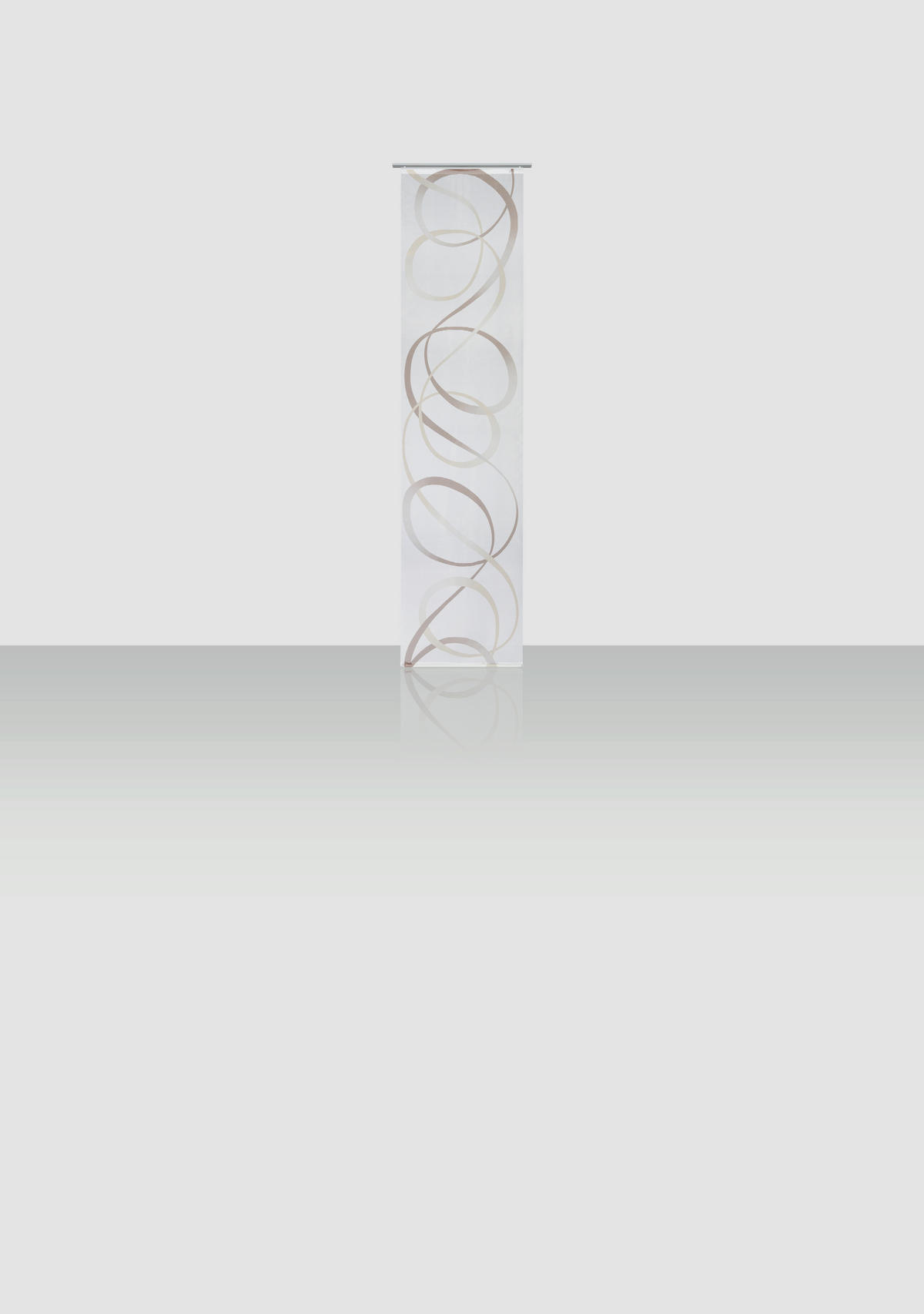 PANELOVÝ ZÁVĚS, 60/255 cm - hnědá/béžová, Design, textil (60/255cm) - Novel