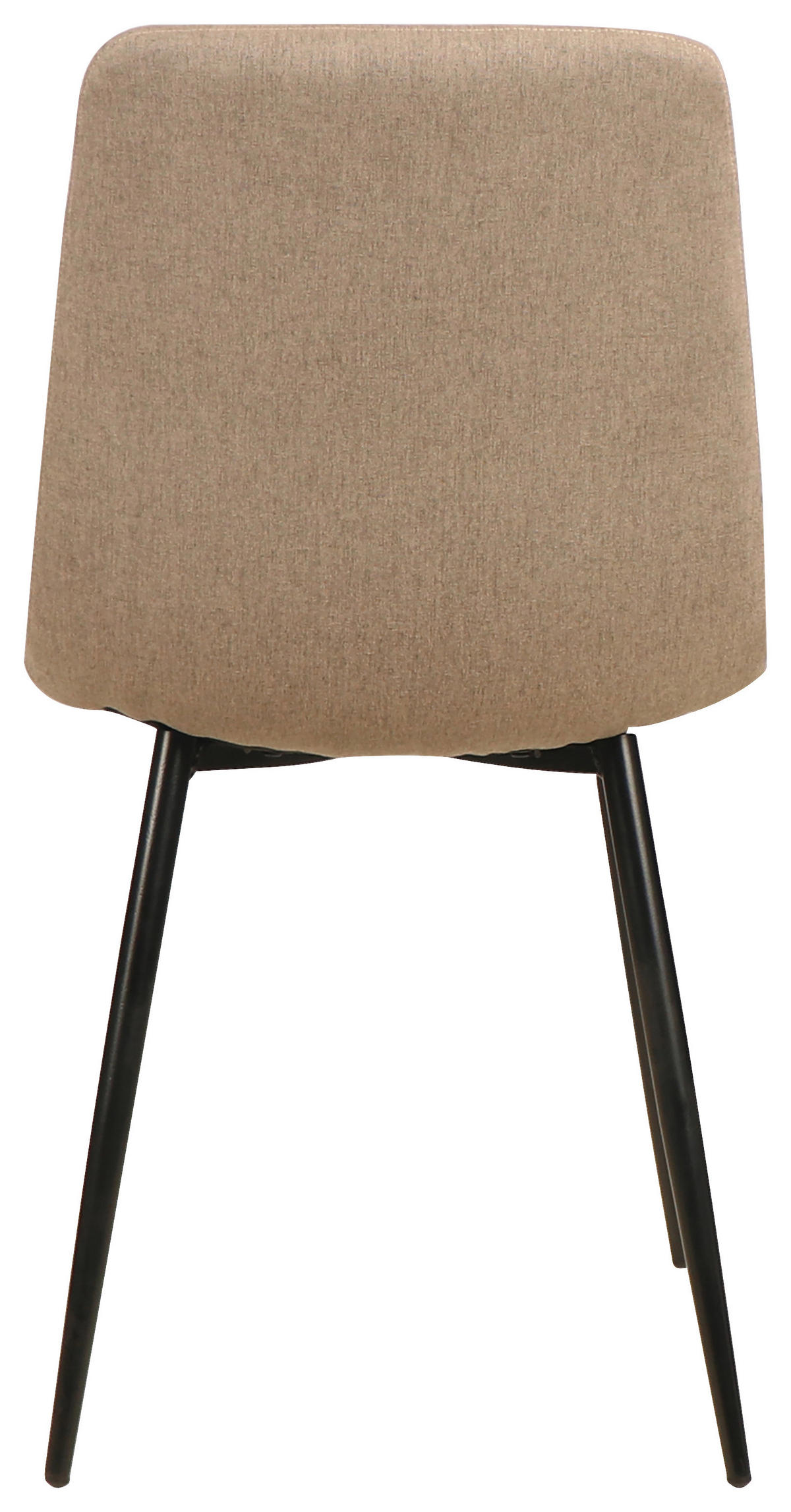 STOL järn linneimitation  - brun/svart, Design, metall/trä (45/86/55cm)