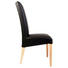 STUHL Lederlook Buche massiv Braun, Buchefarben - Buchefarben/Braun, KONVENTIONELL, Holz/Textil (47/102/59cm) - Celina Home