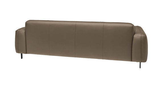 3-SITZER-SOFA  in Echtleder Hellbraun   - Hellbraun/Anthrazit, Design, Leder/Metall (230/70/109cm) - Johann Jakob
