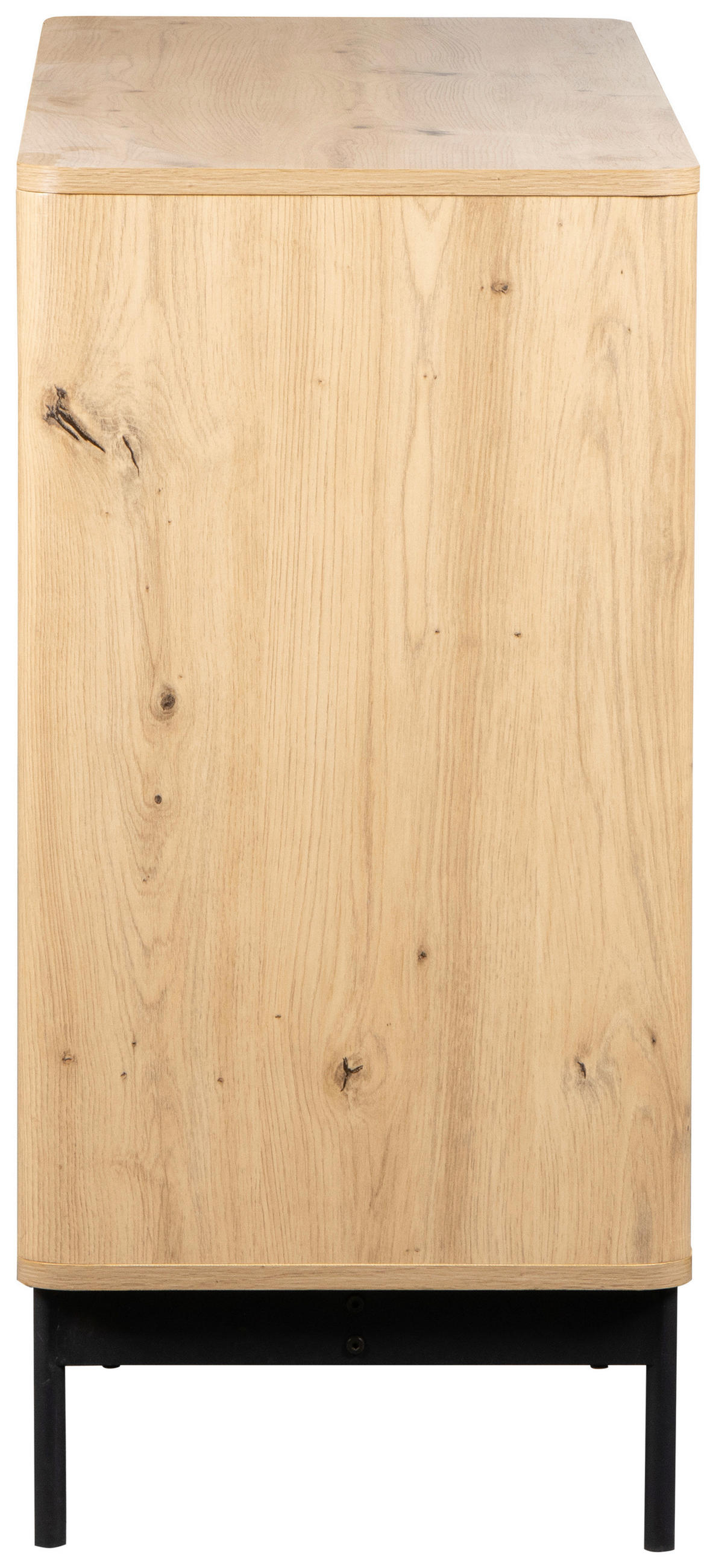 SIDEBOARD  in 114/82/40 cm  - Schwarz/Eiche Artisan, Design, Glas/Holzwerkstoff (114/82/40cm) - MID.YOU