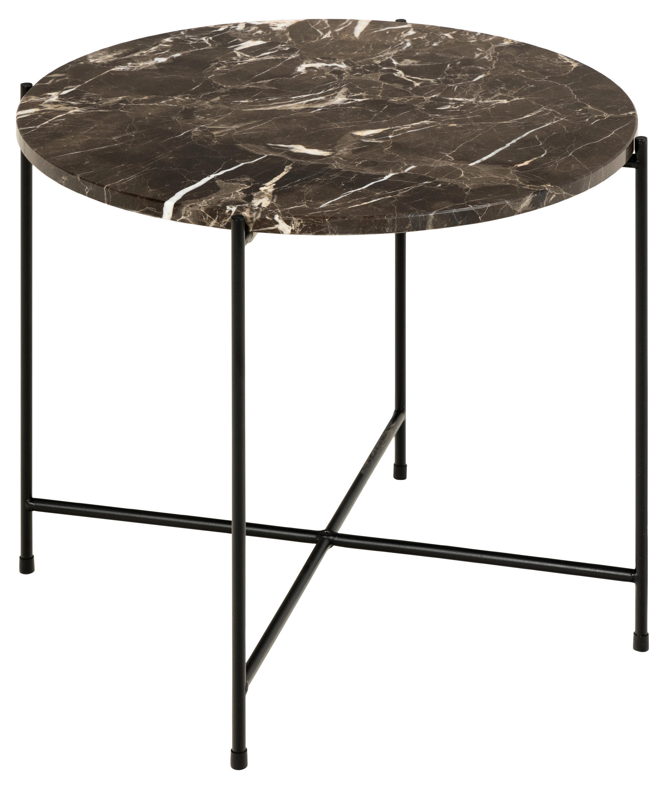 E-shop PRÍRUČNÝ STOLÍK, hnedá, tmavohnedá, kameň, 52/52/40 cm