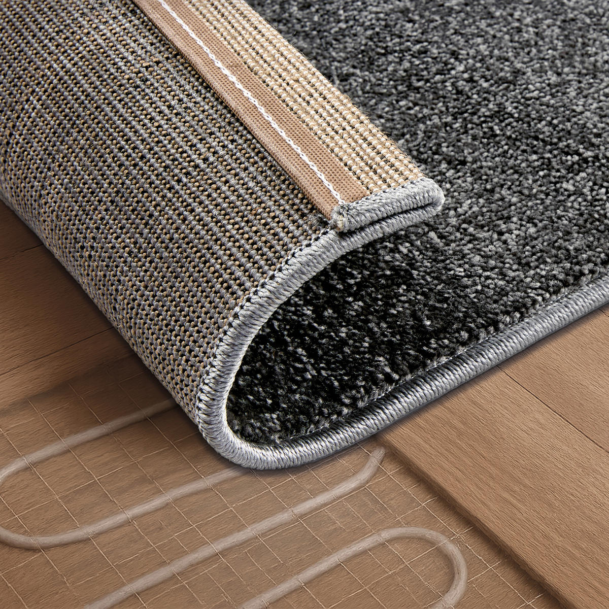 WEBTEPPICH 200/280 cm Sam Grau rechteckig  - Grau, Basics, Kunststoff (200/280cm) - Astra