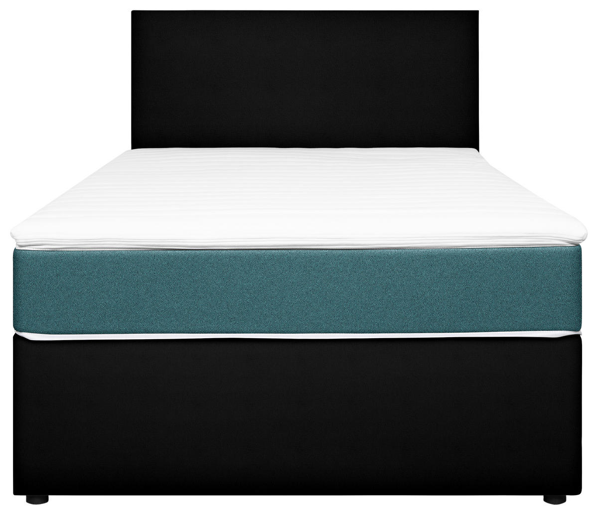 BOXBETT 140/200 cm  in Schwarz, Türkis  - Türkis/Schwarz, KONVENTIONELL, Holz/Holzwerkstoff (140/200cm) - MID.YOU