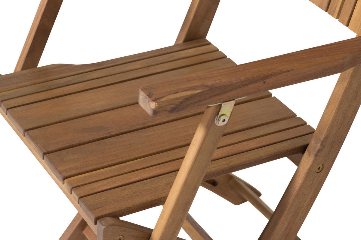 GARTENKLAPPSESSEL in Holz Akaziefarben  - Akaziefarben, KONVENTIONELL, Holz (51/89/55cm) - Siena Garden