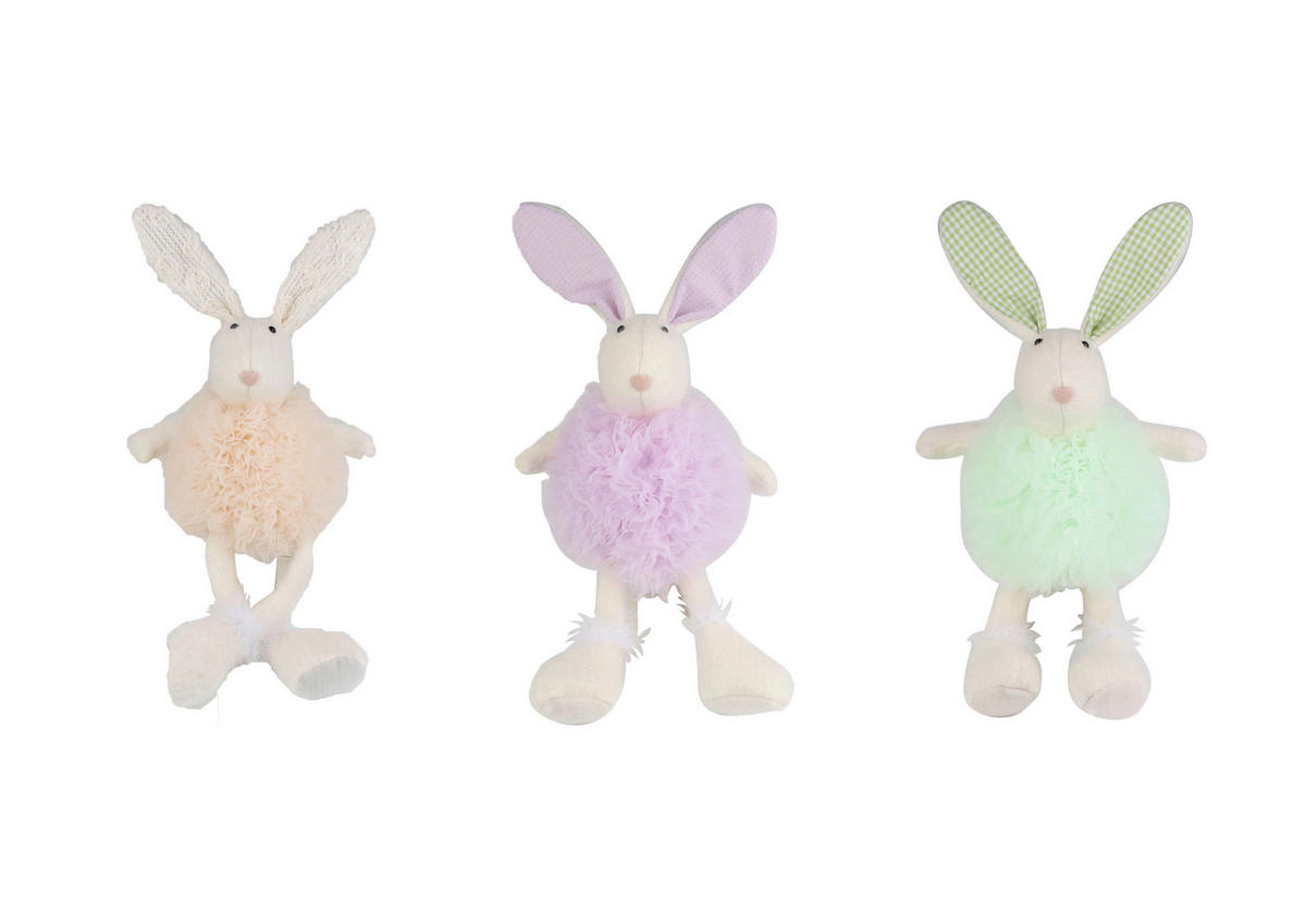 DEKOHASE - Beige/Lila, LIFESTYLE, Textil/Stein (27/63/20cm)