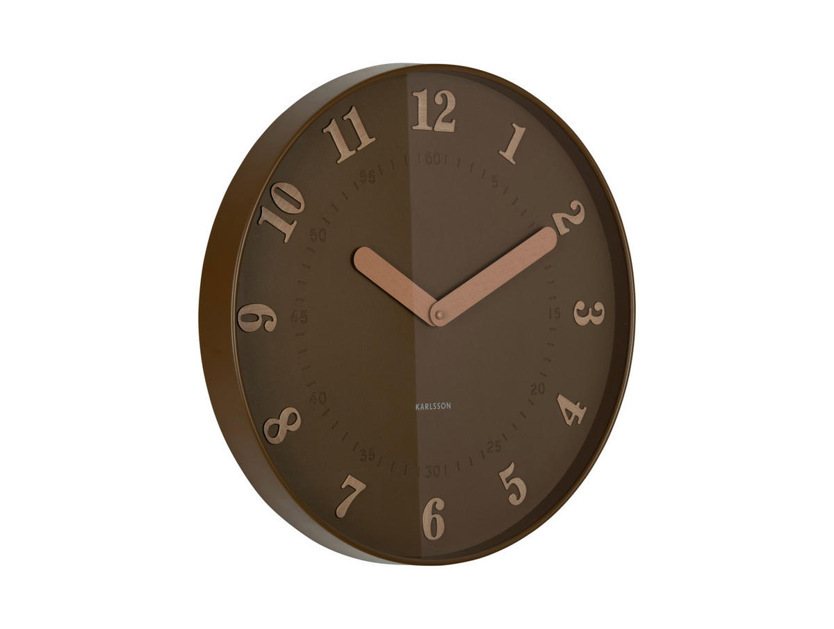 WANDUHR Amena Mokka  - Mokka, Basics, Kunststoff (40cm) - Karlsson