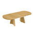 COUCHTISCH in Eichefarben - Eichefarben, KONVENTIONELL, Holz/Metall (125(165,5)/71/54-73cm) - Venda