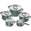 KOCHTOPFSET PURE 5-teilig  - Grün, Basics, Metall - Zwilling