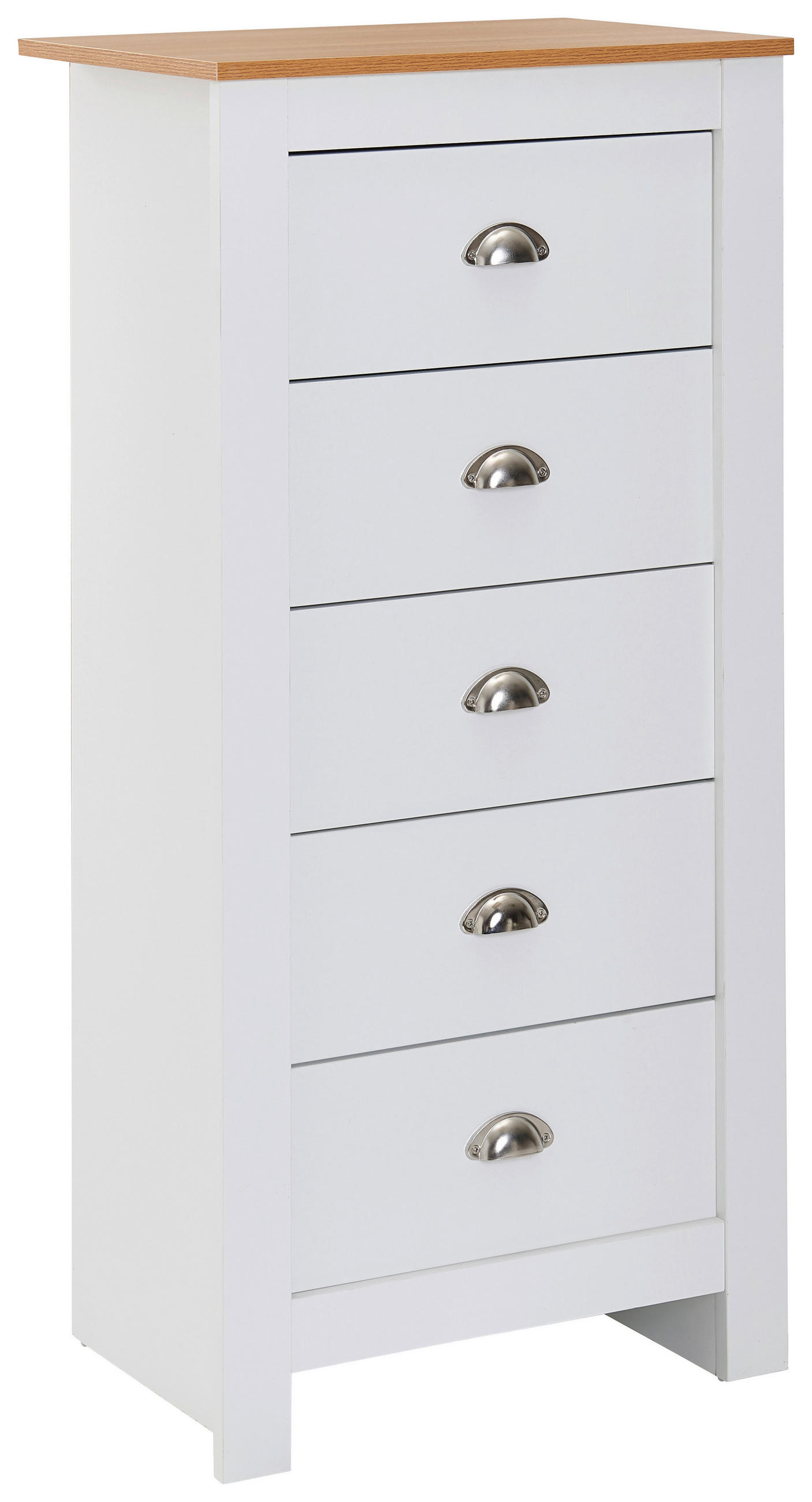 HÖG BYRÅ  i 53/114/39 cm  - brun, Modern, trämaterial (53/114/39cm) - MID.YOU
