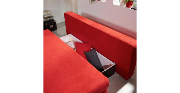 SCHLAFSOFA in Textil Rosa - Schwarz/Rosa, Design, Kunststoff/Textil (208/73-90/102cm) - Hom`in