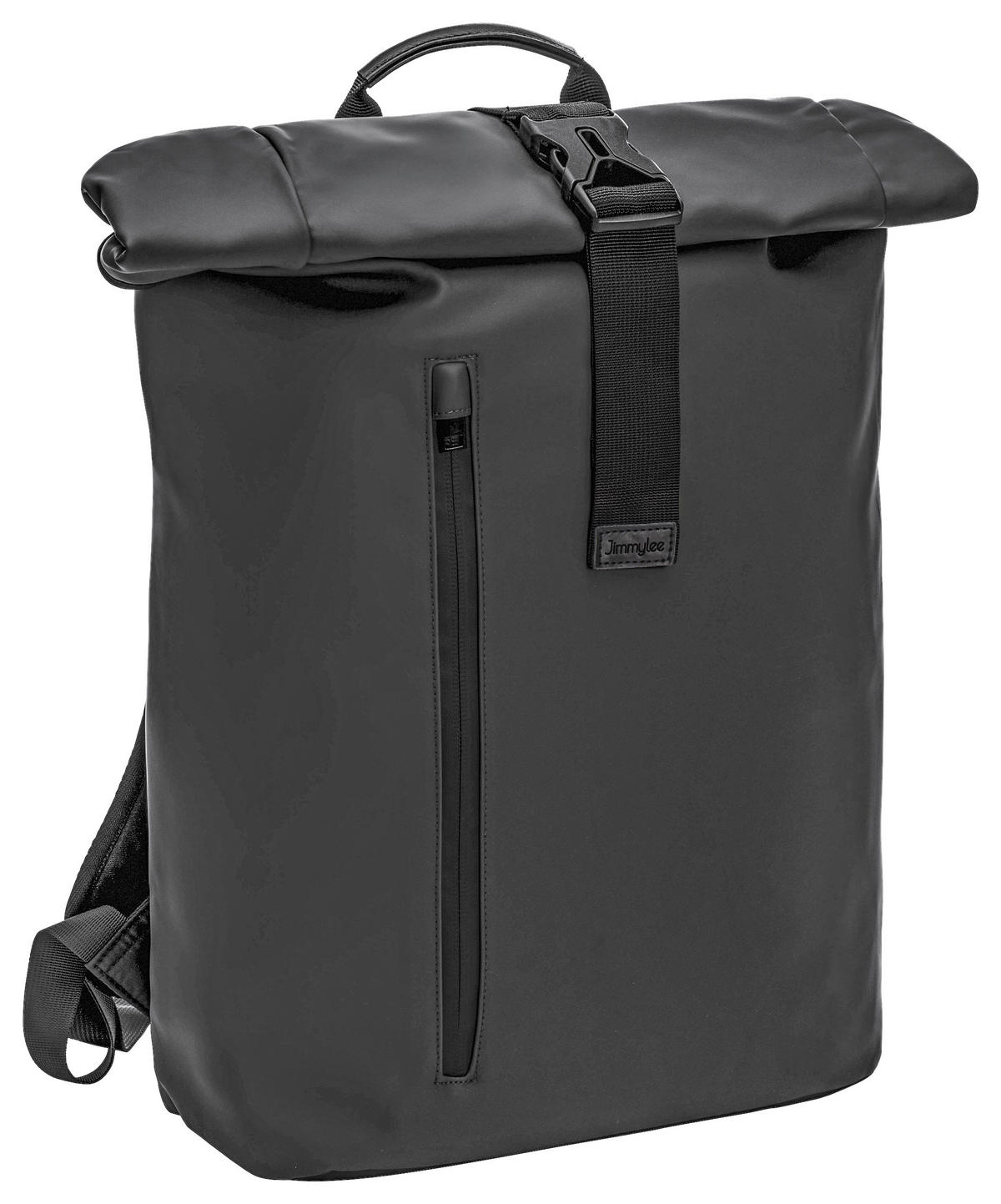 WICKELRUCKSACK Soft Touch  - Schwarz, Basics, Textil (60/38/15cm) - Jimmylee