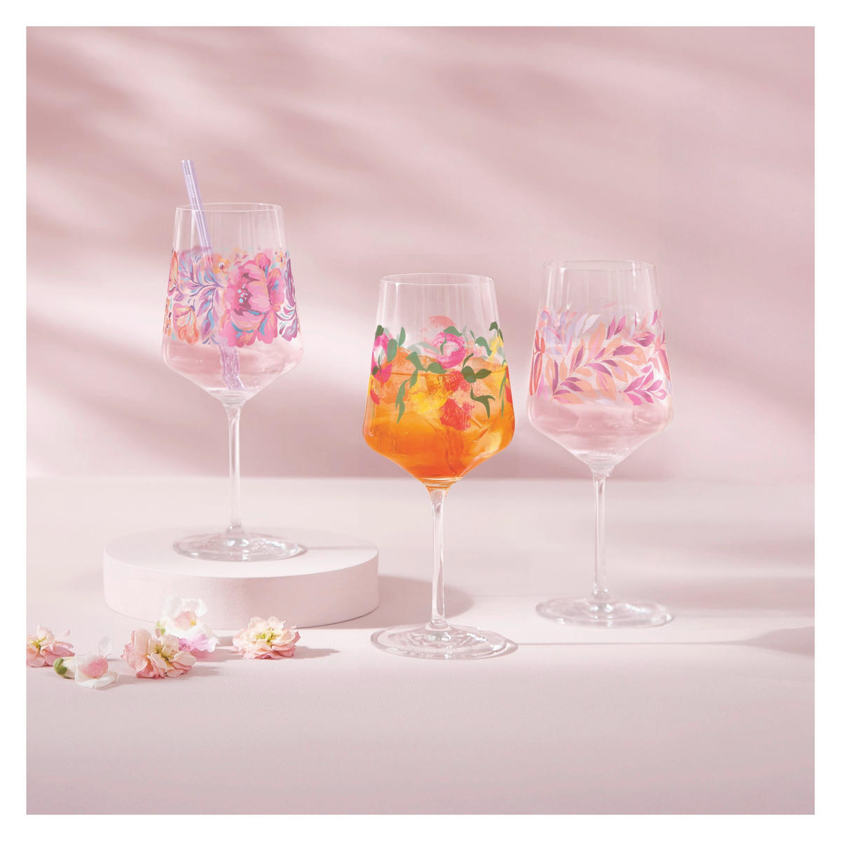 SPRITZERGLAS 544 ml  - Pink/Transparent, Design, Glas (9,3/22,5cm) - Ritzenhoff