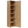 MEHRZWECKSCHRANK 50/195/40 cm  - Anthrazit/Schwarz, MODERN, Holzwerkstoff/Kunststoff (50/195/40cm) - Carryhome