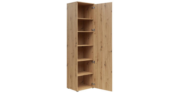 MEHRZWECKSCHRANK 50/195/40 cm  - Anthrazit/Schwarz, MODERN, Holzwerkstoff/Kunststoff (50/195/40cm) - Carryhome