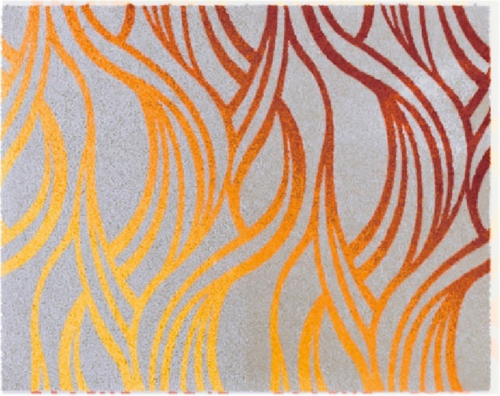 BIDET-VORLEGER Orange 50/60 cm  - Orange, Design, Kunststoff/Textil (50/60cm) - Grund