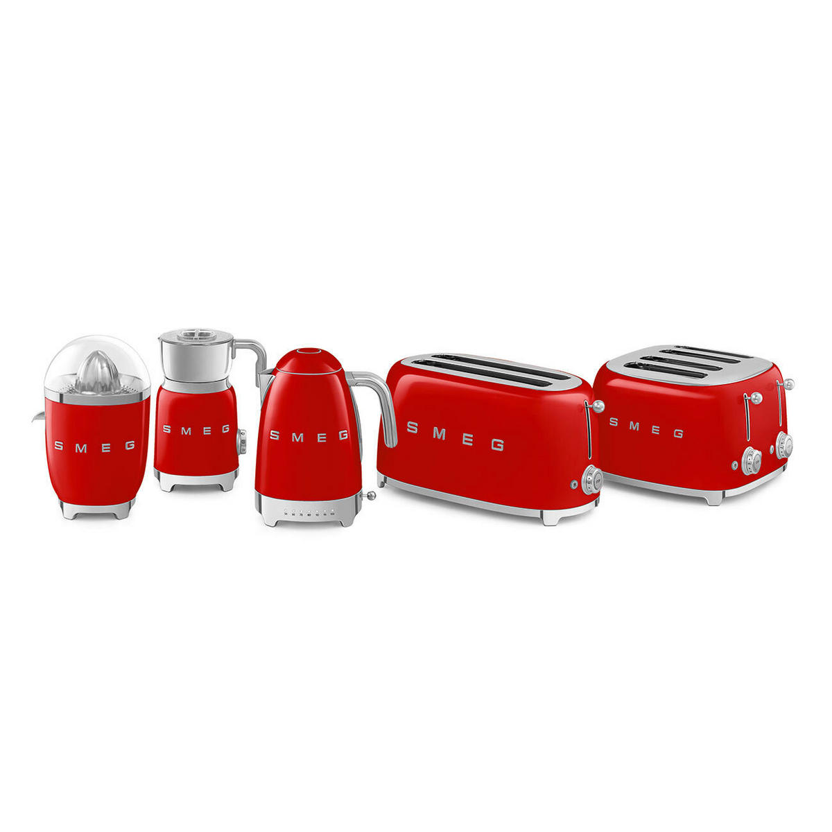 ZITRONENPRESSE - Rot, Trend, Metall (16.6/28.1/16.6cm) - SMEG