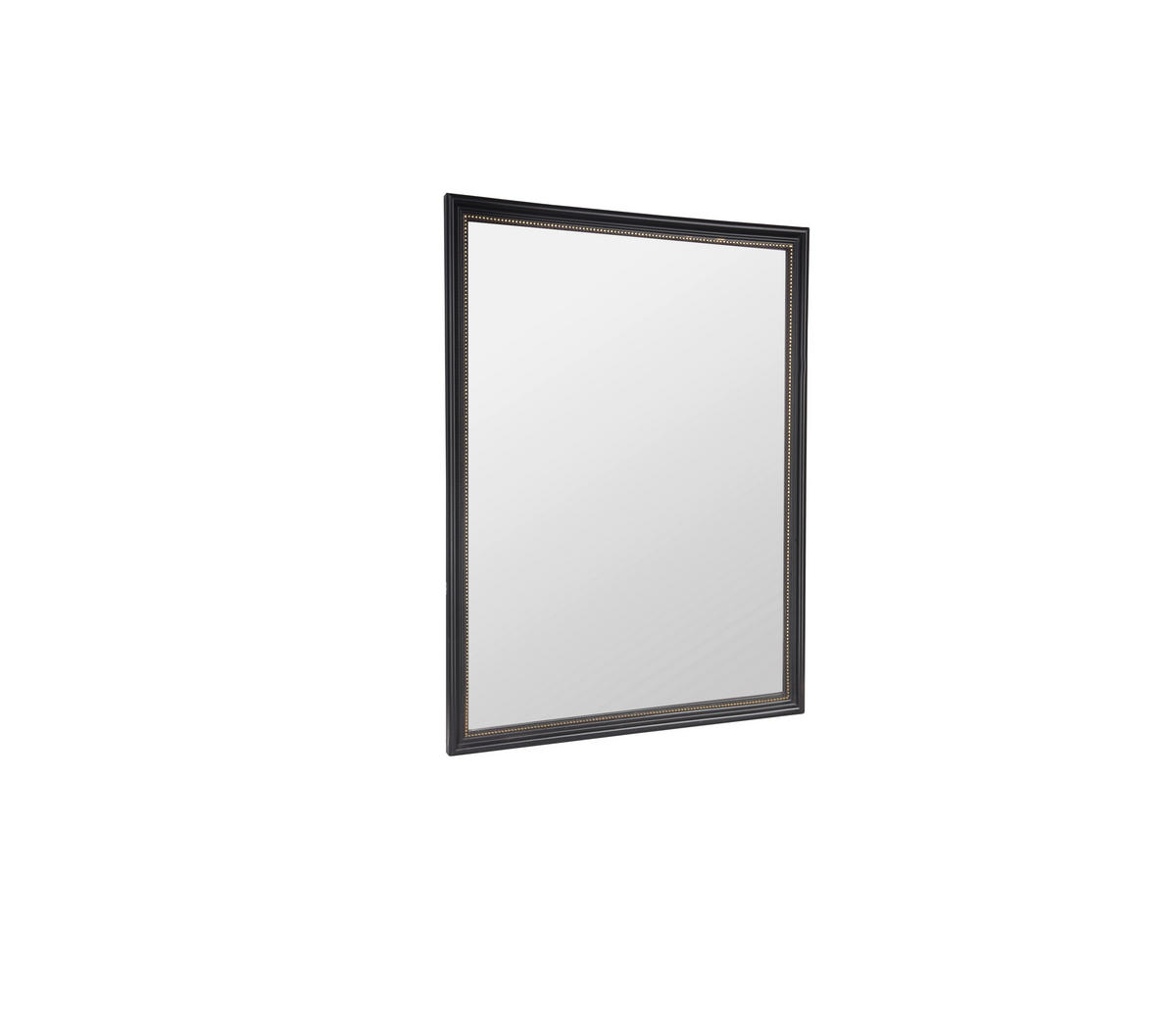 WANDSPIEGEL 34/45/1,5 cm    in rechteckig  - Goldfarben/Schwarz, Trend, Glas/Kunststoff (34/45/1,5cm) - Boxxx