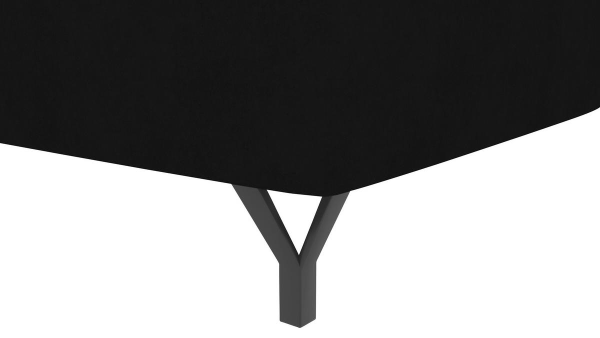 BOXSPRINGBETT 180/200 cm  in Schwarz  - Schwarz, KONVENTIONELL, Textil/Metall (180/200cm) - Boxxx