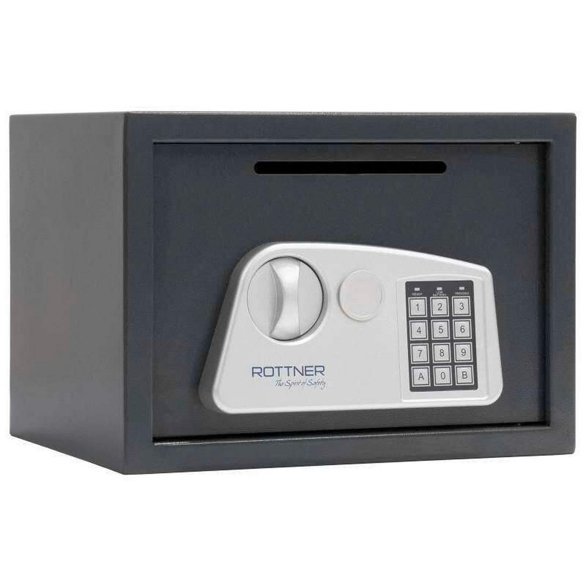 TRESOR - Anthrazit, KONVENTIONELL, Metall (35/25/28cm) - ROTTNER