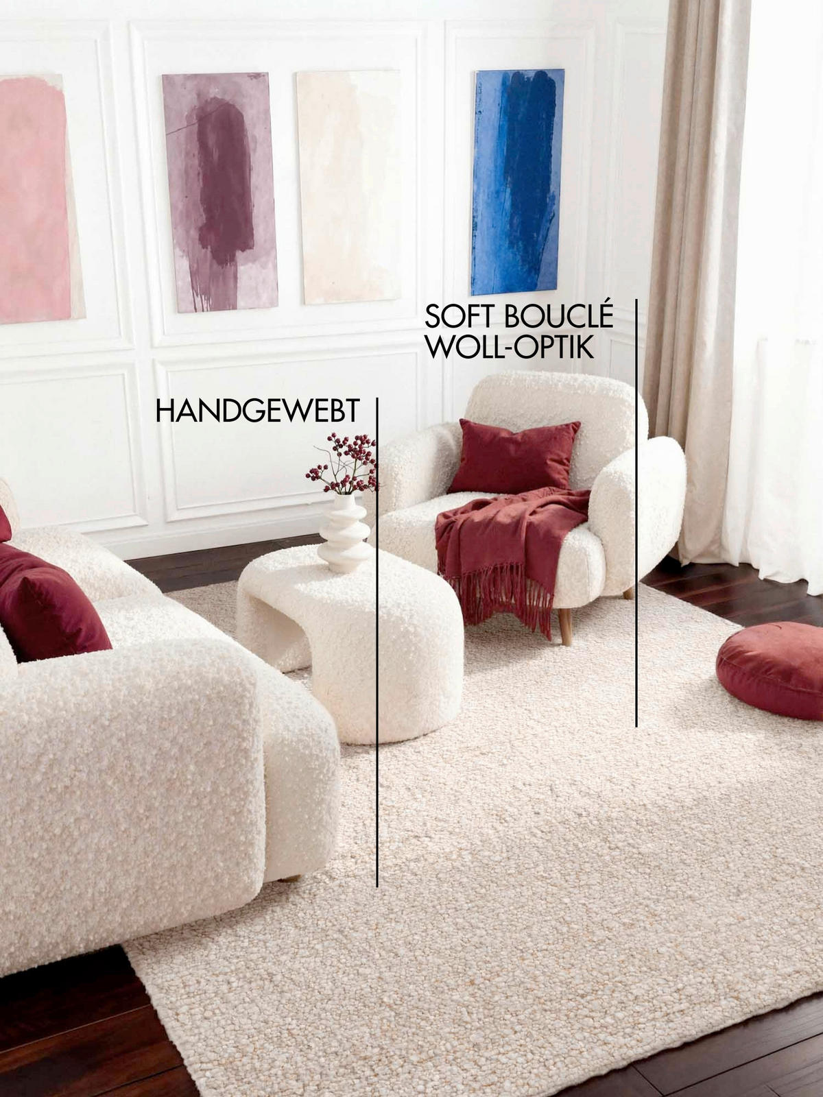 WEBTEPPICH 120/170 cm Notting Hill Creme, Beige  - Beige/Creme, Basics, Textil (120/170cm) - Ted Baker