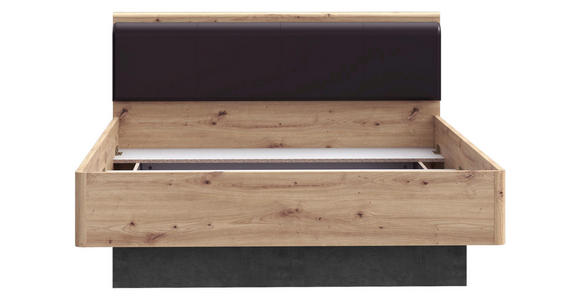 BETT 120/200 cm Schwarz, Dunkelgrau, Eiche Artisan - Dunkelgrau/Schwarz, Design (120/200cm) - Carryhome
