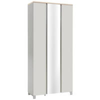 GARDEROBENSCHRANK Dieter Knoll  in 89/193/37 cm  - Weiss/Eichefarben, Design, Holz/Holzwerkstoff (89/193/37cm) - Dieter Knoll