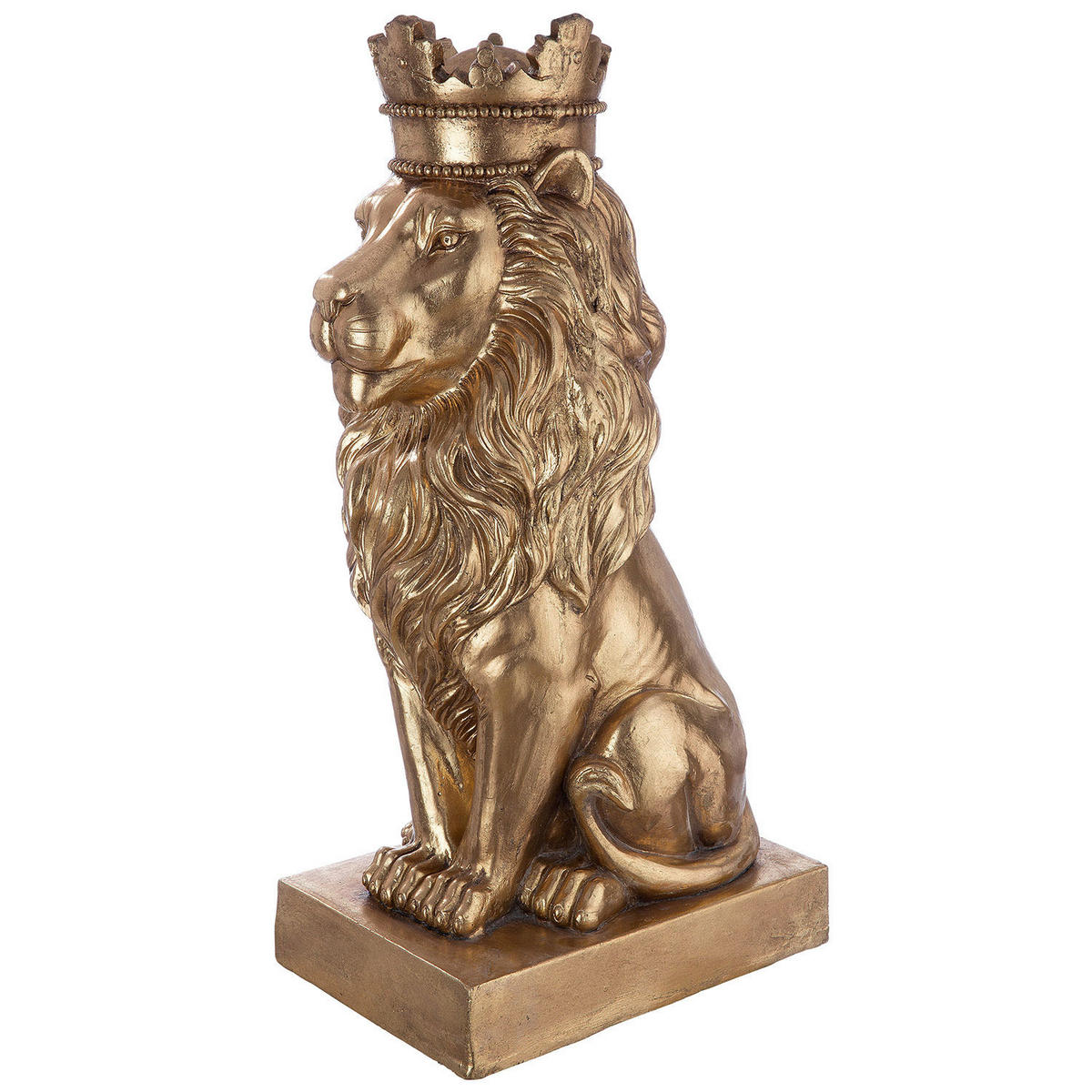 SKULPTUR - Goldfarben, Basics, Stein (25/70/37cm)