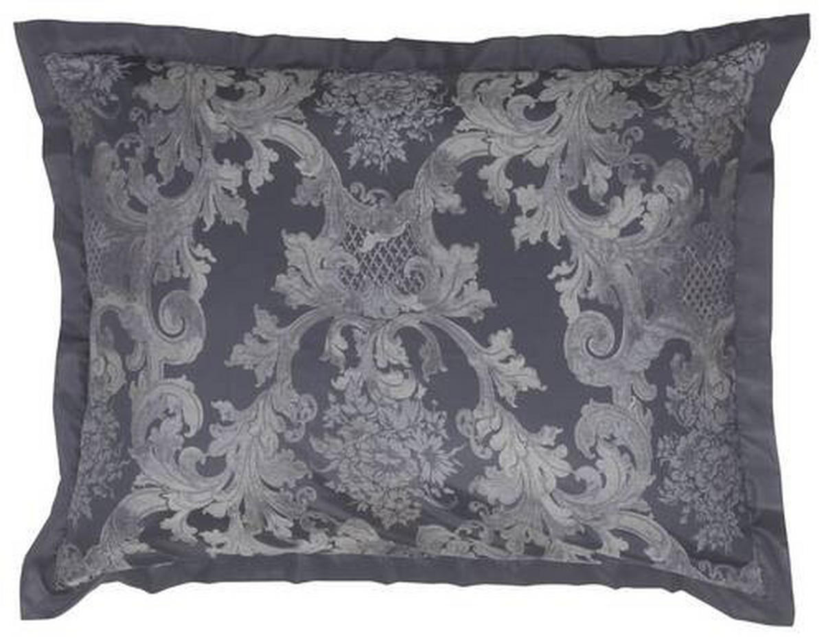 POVLEČENÍ, damašek, šedá, černá, bílá, 140/200 cm - šedá/bílá, Konvenční, textil (140/200cm) - Curt Bauer